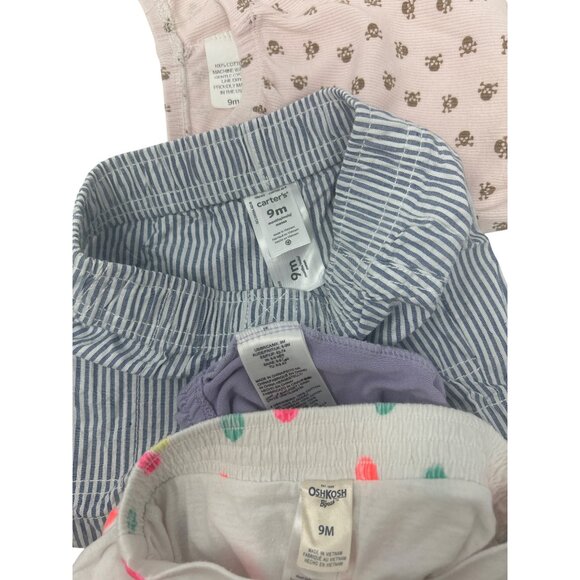 Baby Girls - 2 Leggings, 3 Shorts, 1 Skirt, 1‎ Top - Size 9 Months - Picture 8 of 13